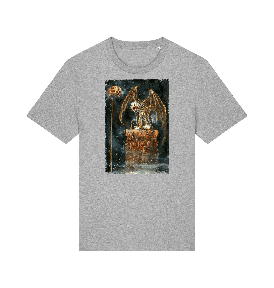 Heather Grey Printed T-shirt Front